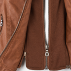 IRENE | Chaqueta de piel con capucha