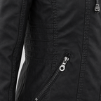 IRENE | Chaqueta de piel con capucha