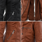 IRENE | Chaqueta de piel con capucha
