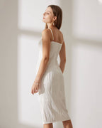PATRICIA | El vestido camiseta con textura de ondas de agua