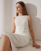 PATRICIA | El vestido camiseta con textura de ondas de agua