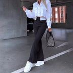 Conjunto — Camisa y Pantalón de Traje Holgado | Mujer