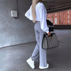 Conjunto — Camisa y Pantalón de Traje Holgado | Mujer