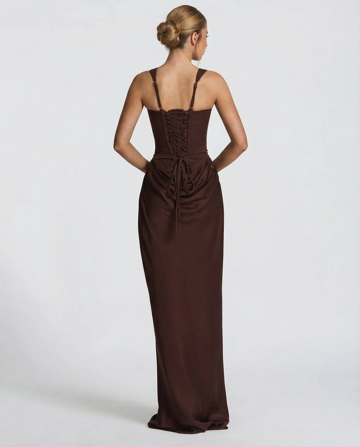 SILVANA | Vestido largo con cuerpo de corsé