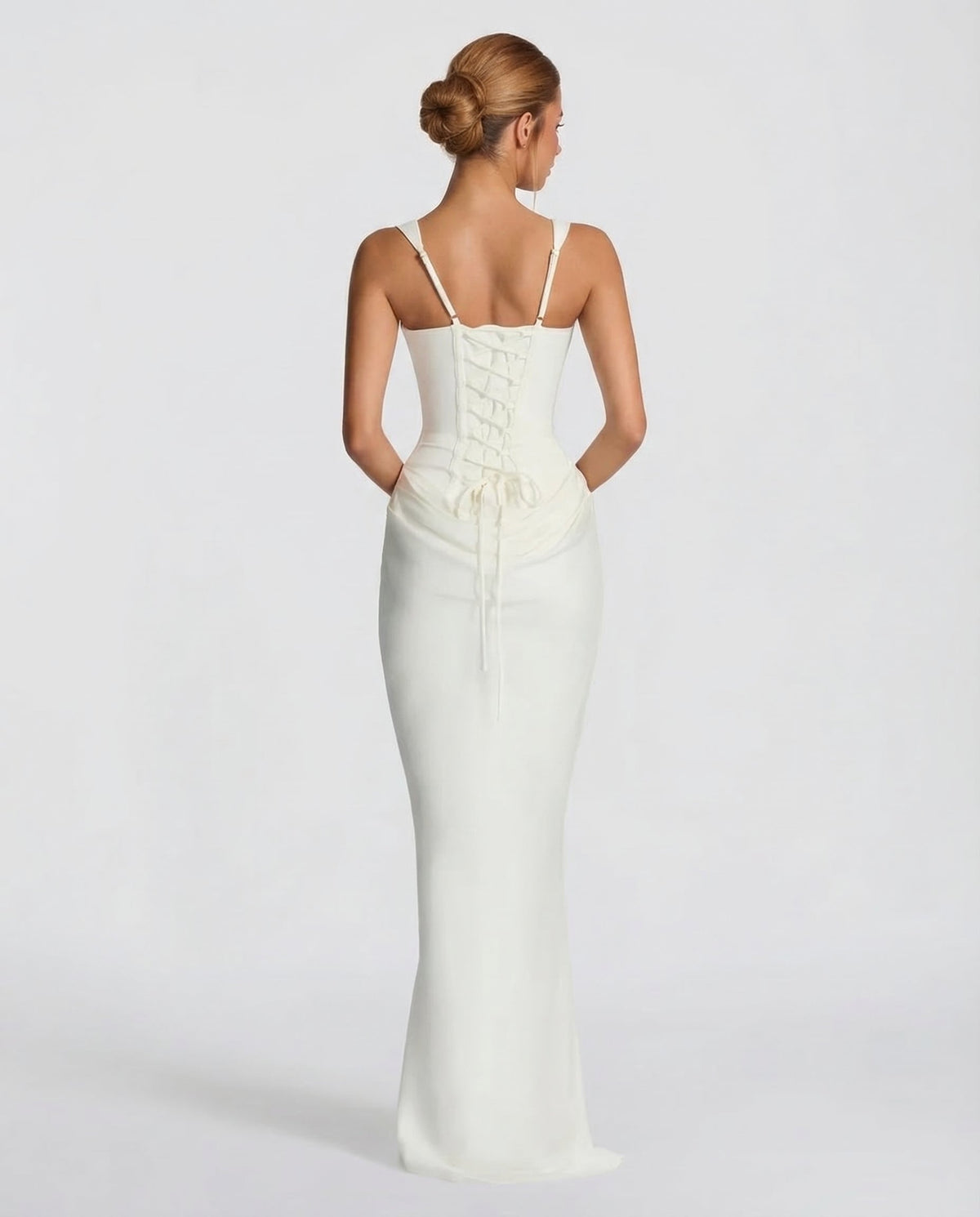 SILVANA | Vestido largo con cuerpo de corsé