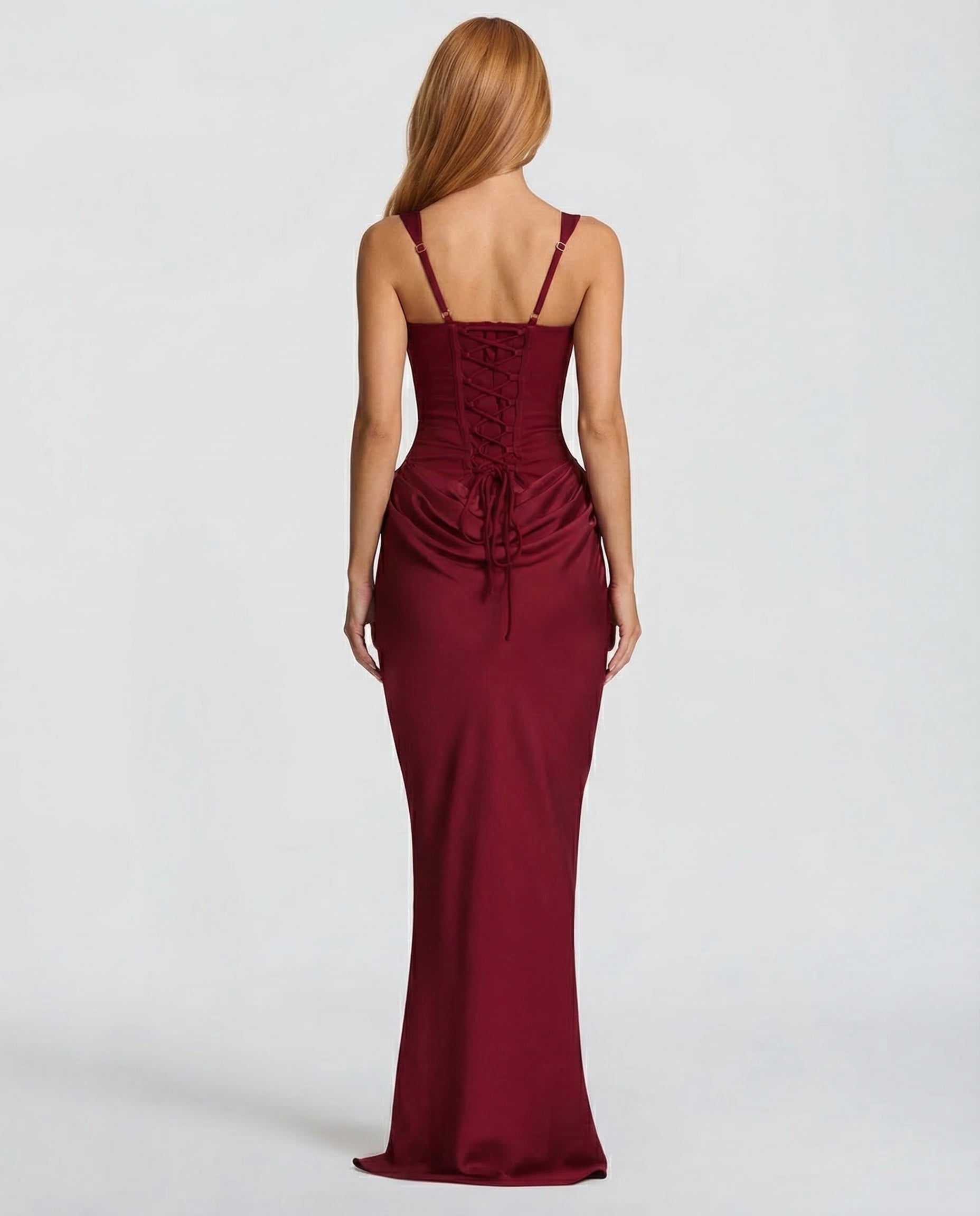SILVANA | Vestido largo con cuerpo de corsé