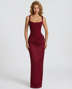 SILVANA | Vestido largo con cuerpo de corsé