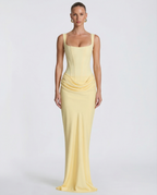 SILVANA | Vestido largo con cuerpo de corsé