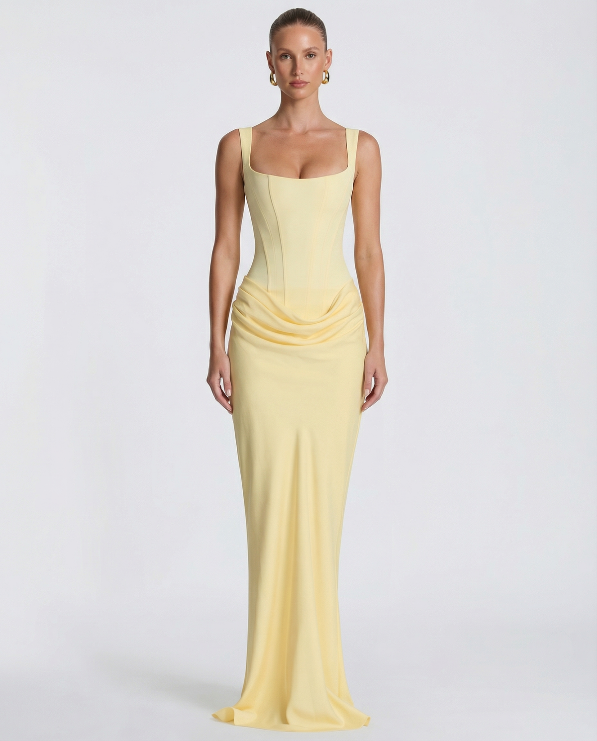 SILVANA | Vestido largo con cuerpo de corsé