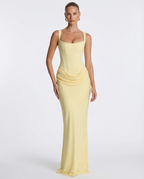 SILVANA | Vestido largo con cuerpo de corsé