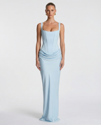 SILVANA | Vestido largo con cuerpo de corsé