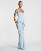 SILVANA | Vestido largo con cuerpo de corsé