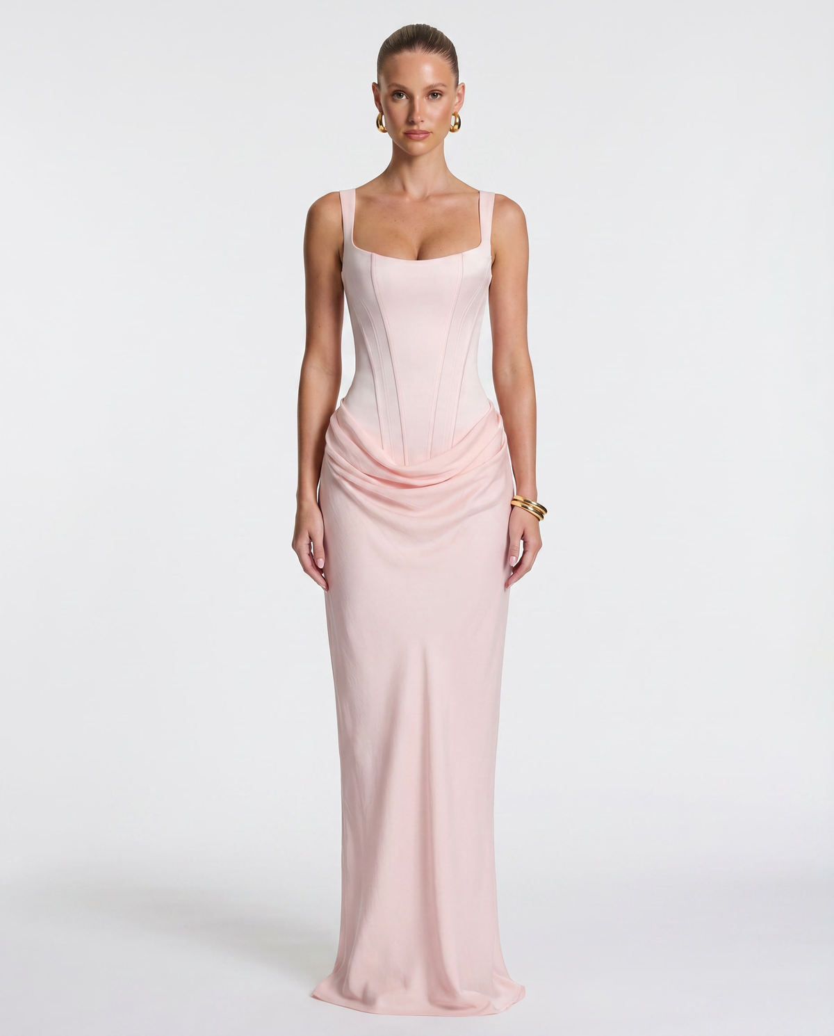SILVANA | Vestido largo con cuerpo de corsé