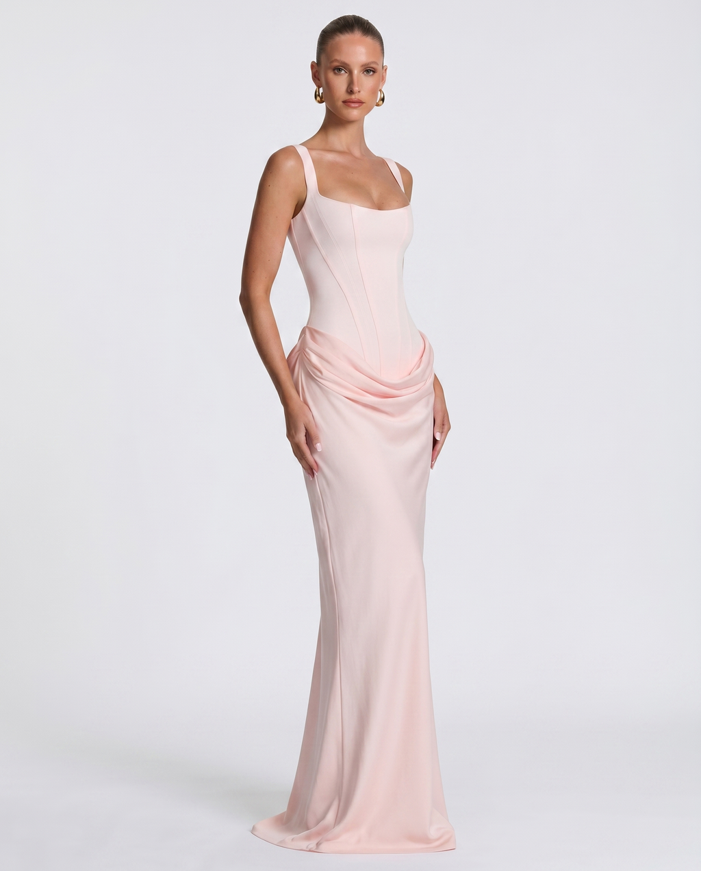 SILVANA | Vestido largo con cuerpo de corsé