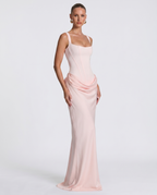 SILVANA | Vestido largo con cuerpo de corsé
