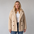 CANDELA | Abrigo teddy con solapa