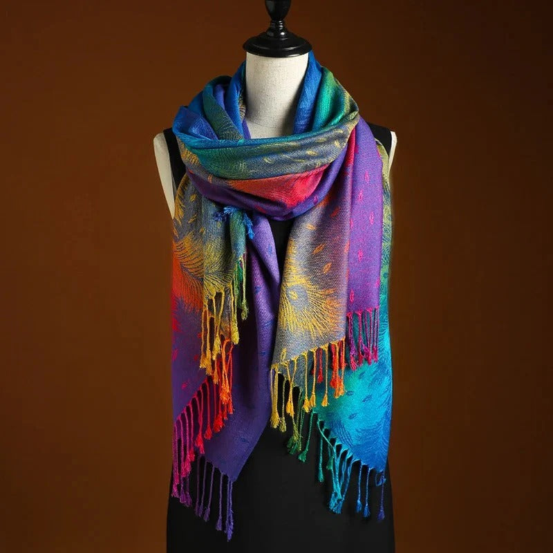 Aurora — Pañuelo Mantón de Seda | Accesorio Premium
