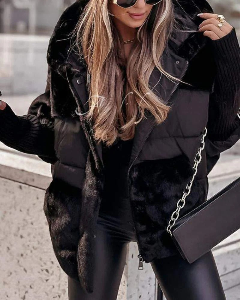 Raina — Chaqueta Acolchada Terciopelo | Mujer