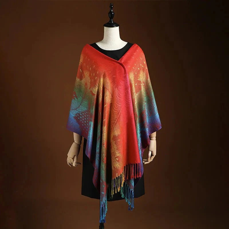 Aurora — Pañuelo Mantón de Seda | Accesorio Premium