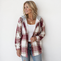 CAYETANA | Chaqueta de cuadros con capucha