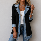 VICTORIA | Chaqueta vaquera con punto