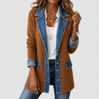 VICTORIA | Chaqueta vaquera con punto