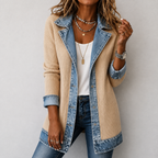 VICTORIA | Chaqueta vaquera con punto