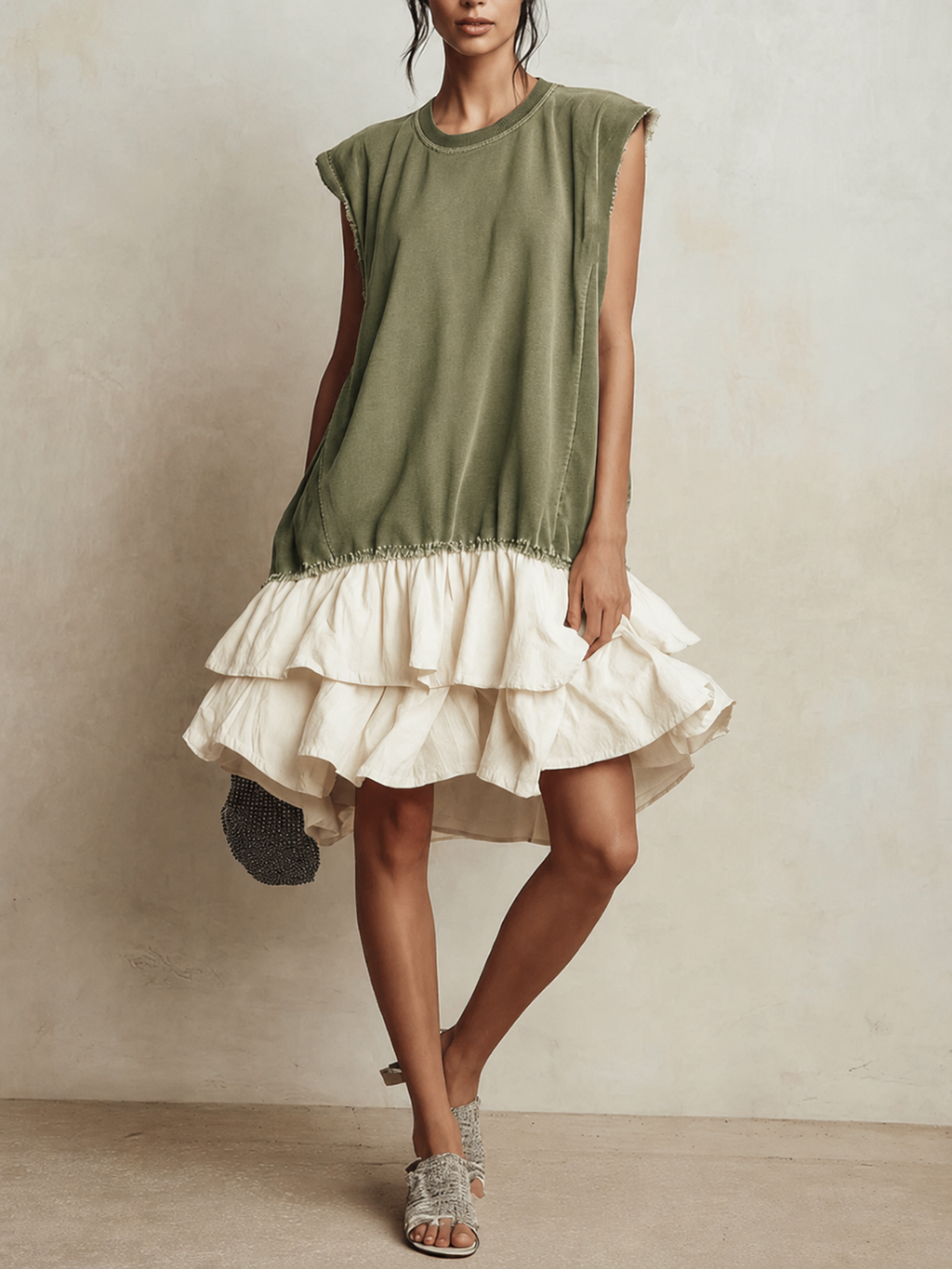 JOSEFINA | Vestido casual de bloques de color y corte amplio