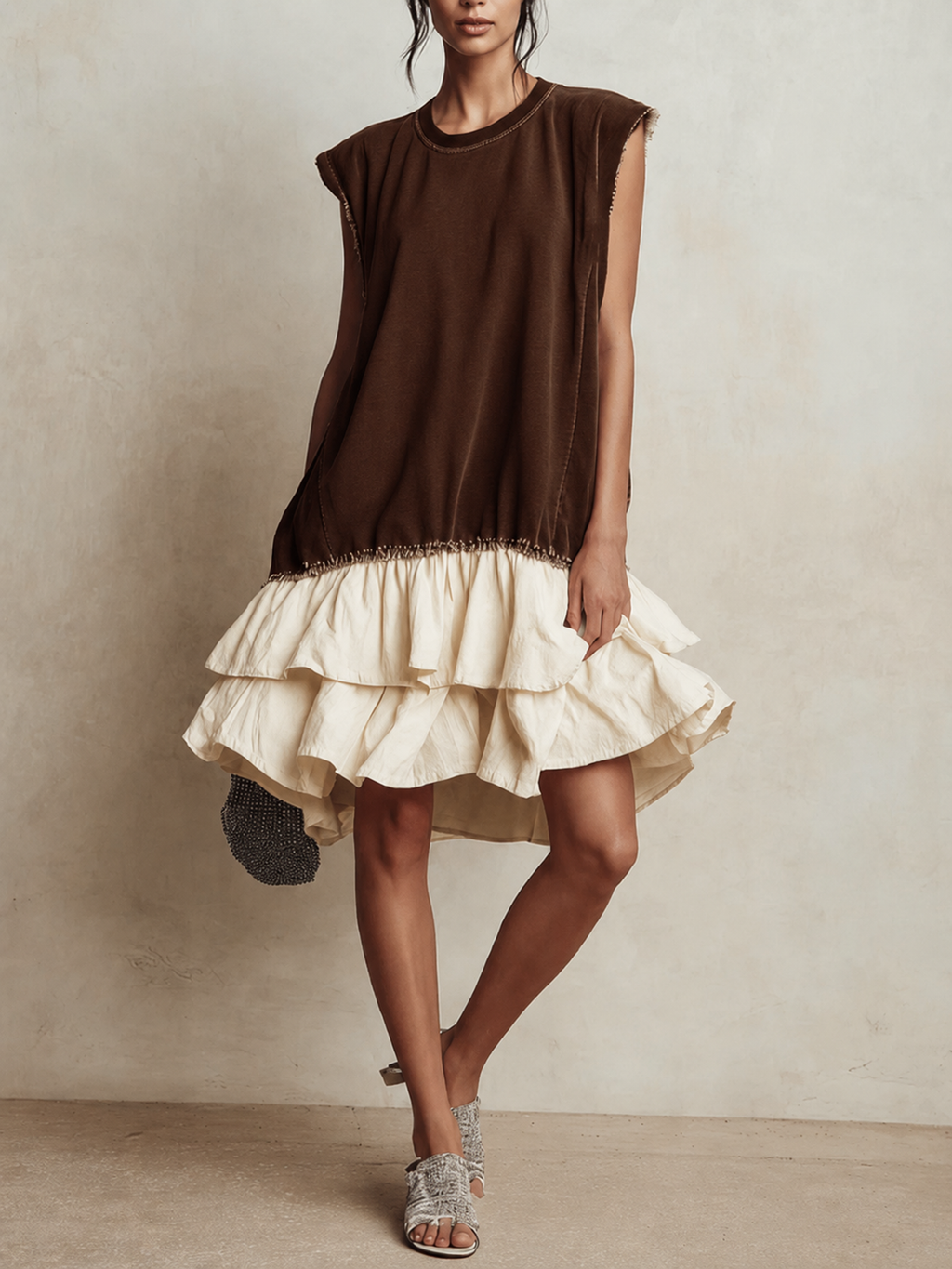 JOSEFINA | Vestido casual de bloques de color y corte amplio