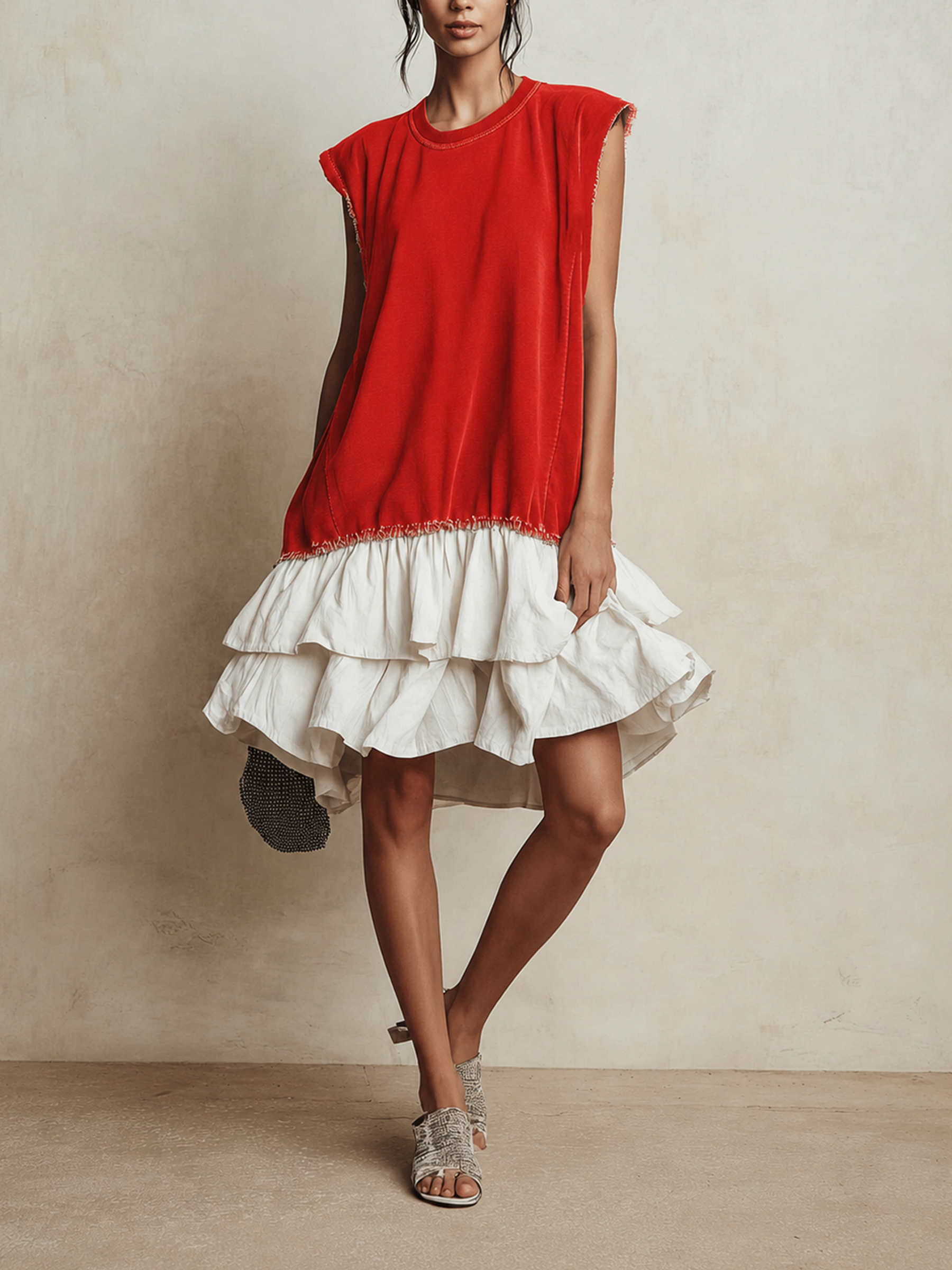 JOSEFINA | Vestido casual de bloques de color y corte amplio