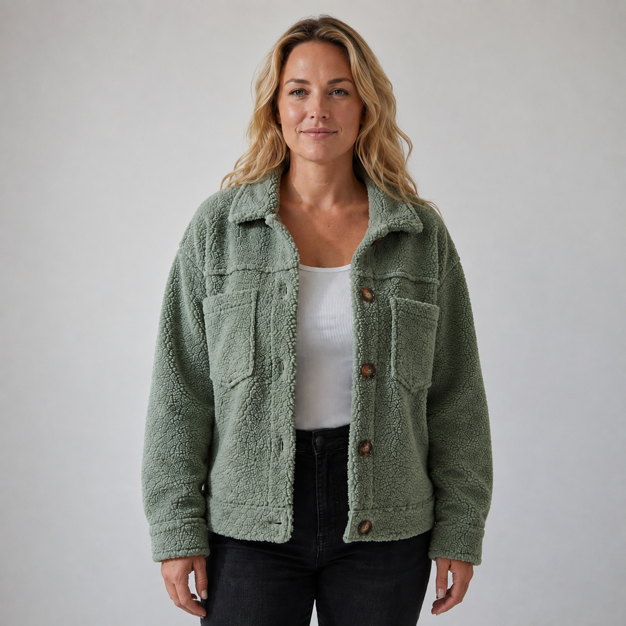 ELVIRA | Chaqueta polar con botones