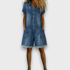 Joan | Shorts vintage con effetto denim