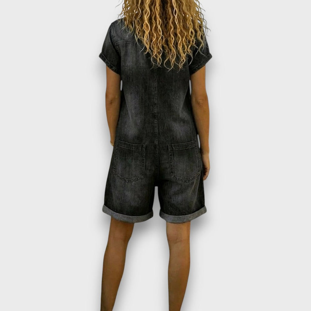 Joan | Shorts vintage con effetto denim