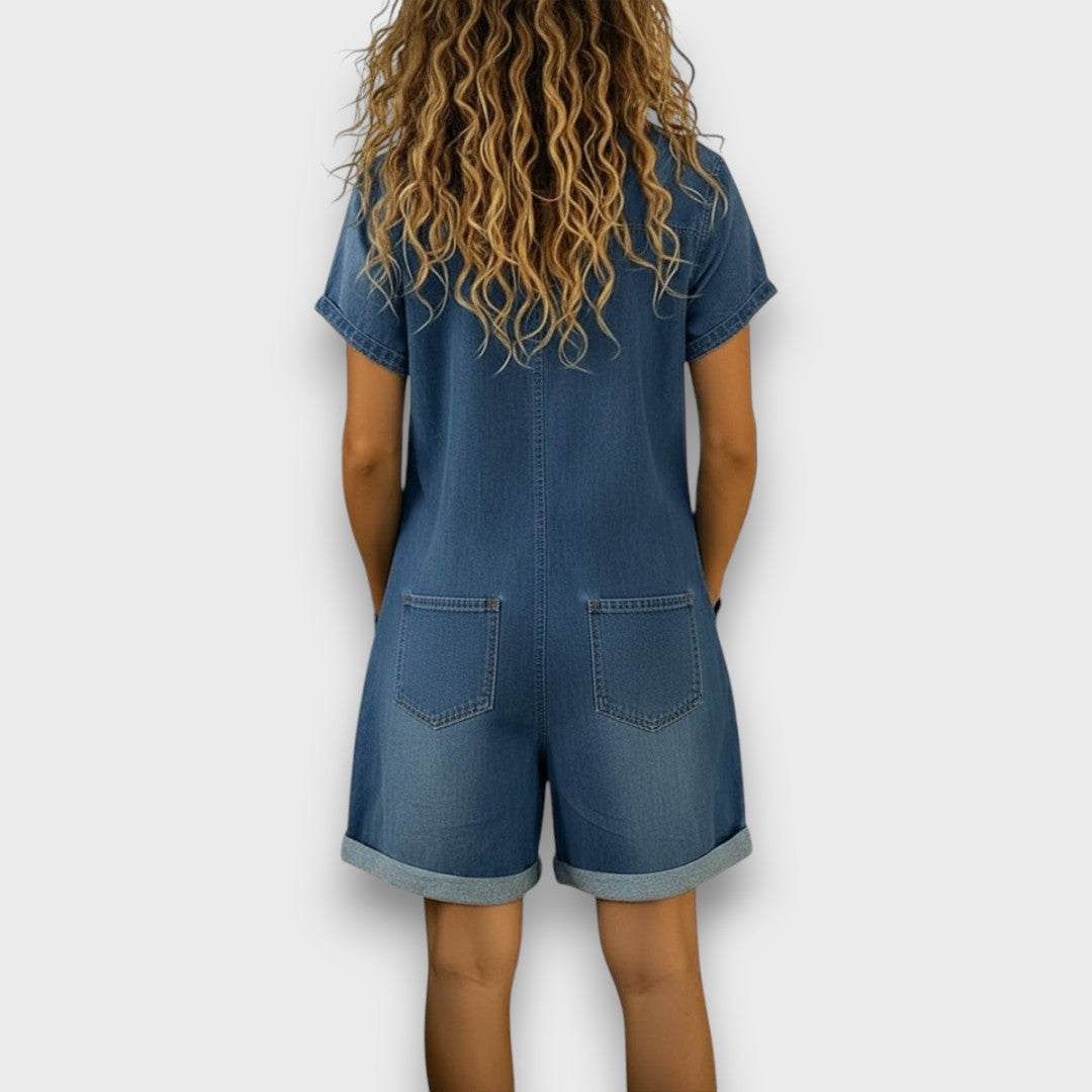 Joan | Shorts vintage con effetto denim