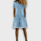 Joan | Shorts vintage con effetto denim