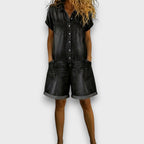 Joan | Shorts vintage con effetto denim
