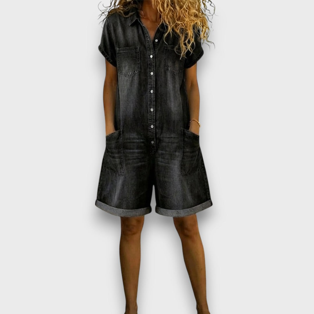 Joan | Shorts vintage con effetto denim