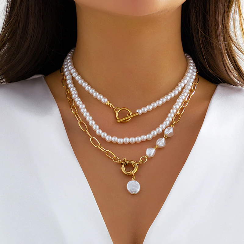Perlas Doradas — Collar de Perlas Luz Dorada | Joyería de Lujo