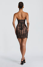 Sian — Vestido Corto Negro | Noche sin Fronteras