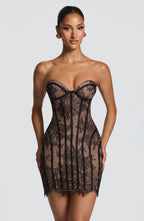 Sian — Vestido Corto Negro | Noche sin Fronteras