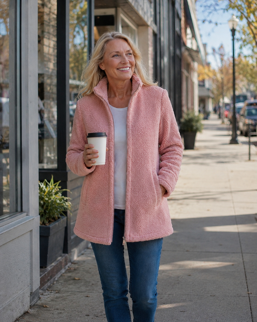 NIEVES | Chaqueta polar con cremallera