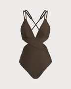 Coffee X Cross One Piece Swimwear