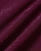 Wine Red Lurex Triangle Bikini Set