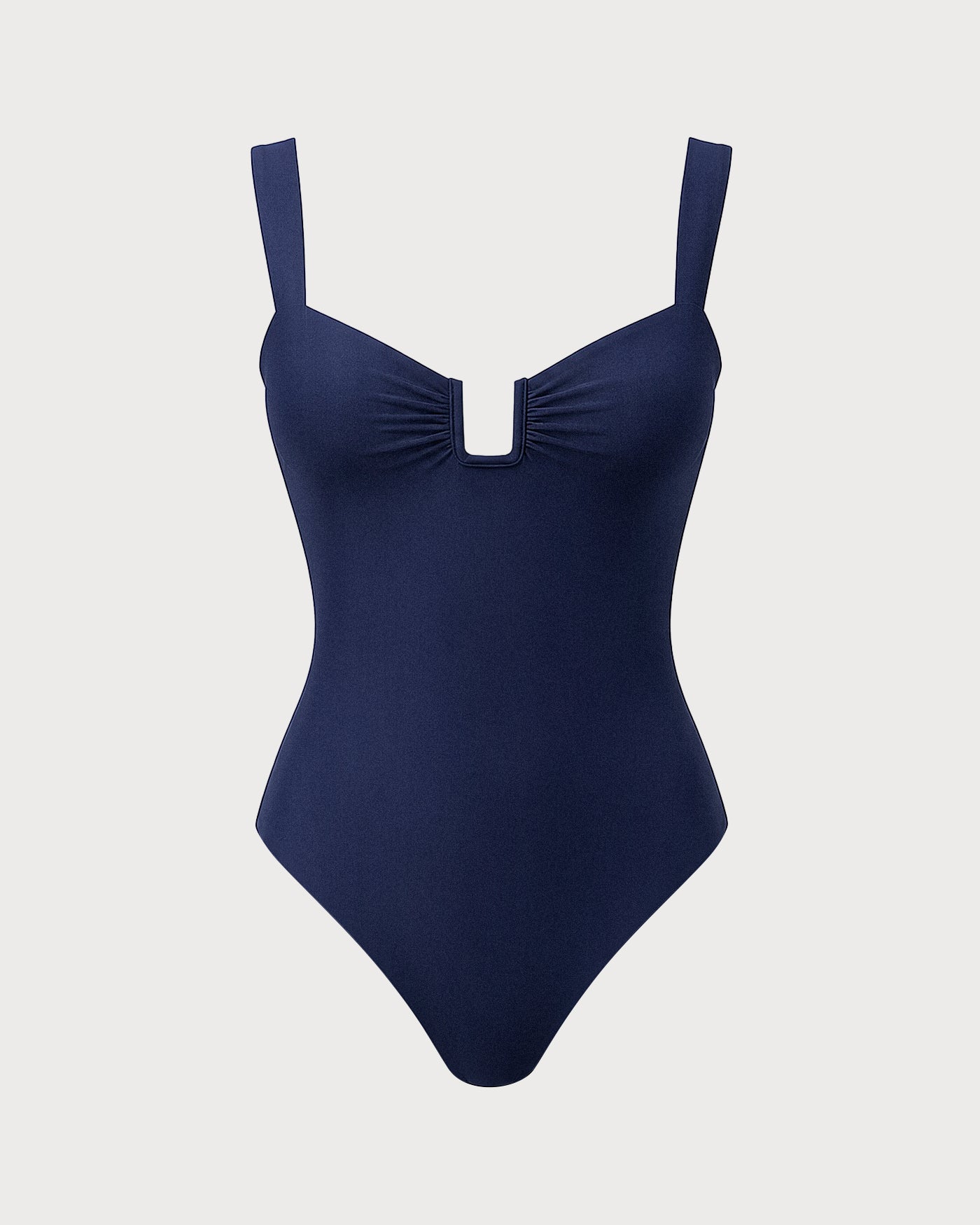 Blue Solid Triangle One Piece