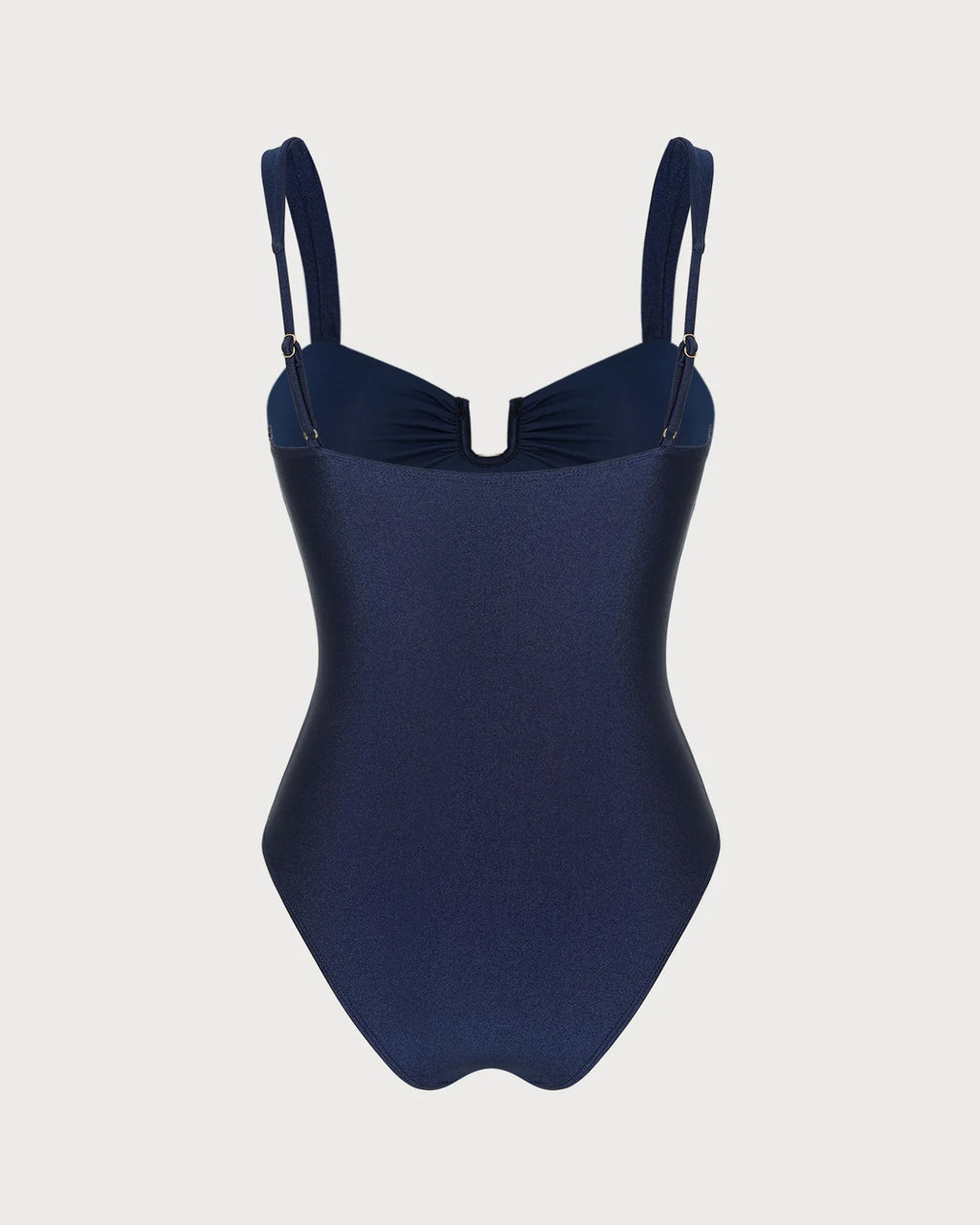 Blue Solid Triangle One Piece