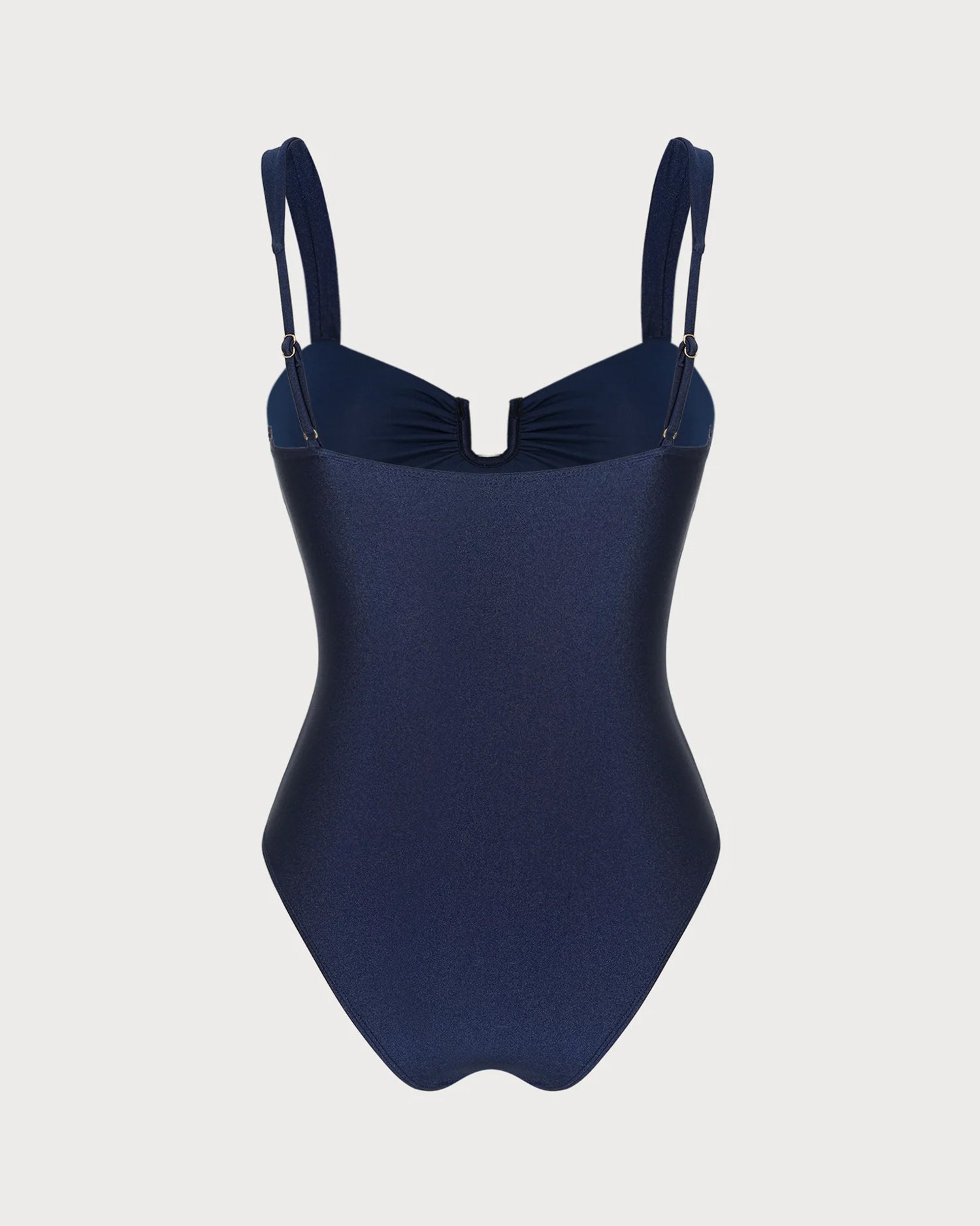Blue Solid Triangle One Piece