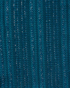 Blue Halter Sequins Drawstring Bikini Set