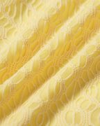 Yellow Textured Underwire Bikini Set