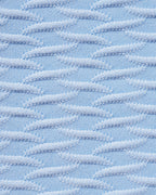 Blue Textured Triangle Bikini Set