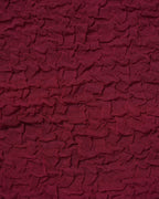 Wine Red Textured Drawstring Bikini Set